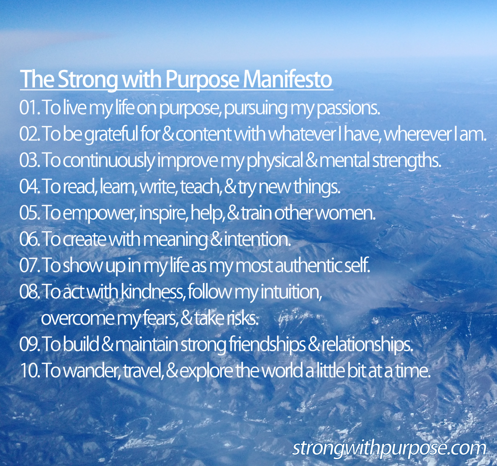 Strong with Purpose Manifesto