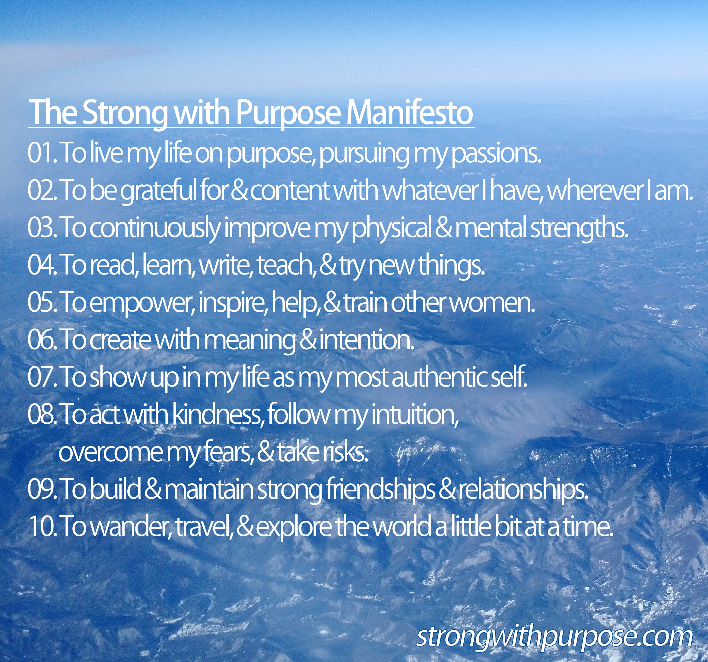 Read more about the article Strong with Purpose Manifesto