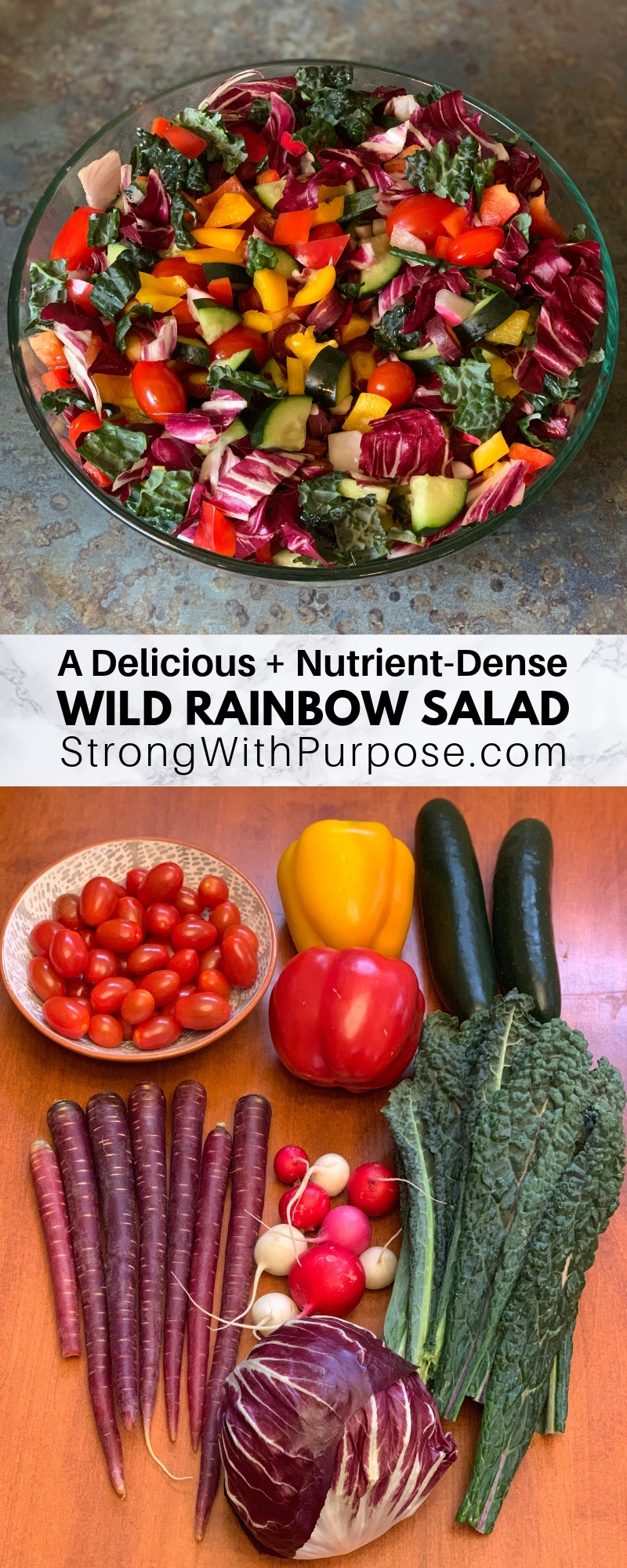 A Delicious & Nutrient-Dense Wild Rainbow Salad - Simple Recipe by Strong with Purpose