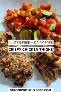 Read more about the article Gluten Free + Dairy Free Crispy Chicken Thighs